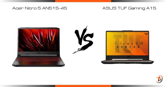 Perbandingan spesifikasi acer nitro 5 vs asus tuf gaming