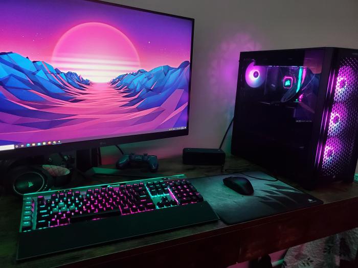 Pc games gaming set dual setup desktop game gamer desk video room work school reddit gamers internet 2021 ideas saved